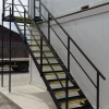13 Tread Steel Staircase with Landing for Cabins Stack and Site Set Ups for Sale 13 Tread Steel Staircase with Landing for Cabins Stack and Site Set Ups for Sale