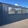 21x8ft Custom Cabin Open Plan Office / Canteen with Picture Windows For Sale 21x8ft Custom Cabin Open Plan Office / Canteen with Picture Windows For Sale