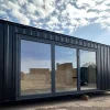21x8ft Custom Portable Office Cabin with Bifolding Door and Canteen Space For Sale 21x8ft Custom Portable Office Cabin with Bifolding Door and Canteen Space For Sale