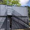 Renewed Steel Staircase with Landing for Sale Renewed Steel Staircase with Landing for Sale