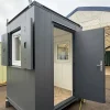 6x6ft Open Plan Portable Office Anti-Vandal Security Hut For Sale 6x6ft Open Plan Portable Office Anti-Vandal Security Hut For Sale