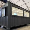 16x8ft Custom Cabin Office with Picture Windows For Sale 16x8ft Custom Cabin Office with Picture Windows For Sale