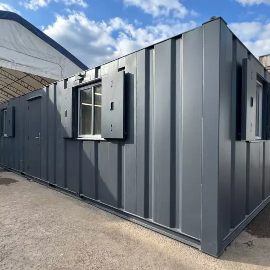 32x10ft Open Plan Office And Canteen Anti-Vandal Portable Cabin for Sale